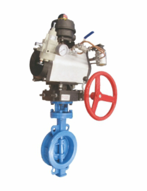 气动手动两用蝶阀