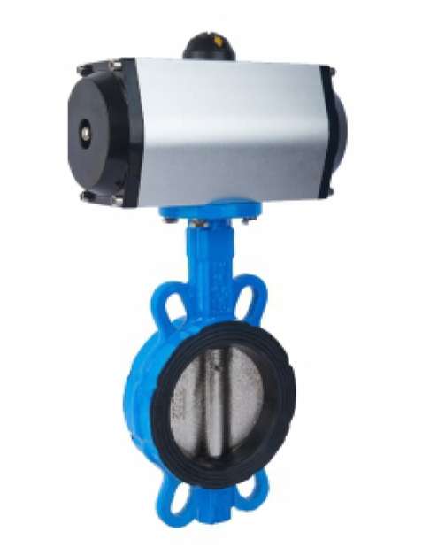 气动对夹无销蝶阀