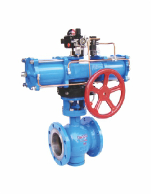 气动带手动偏心球阀