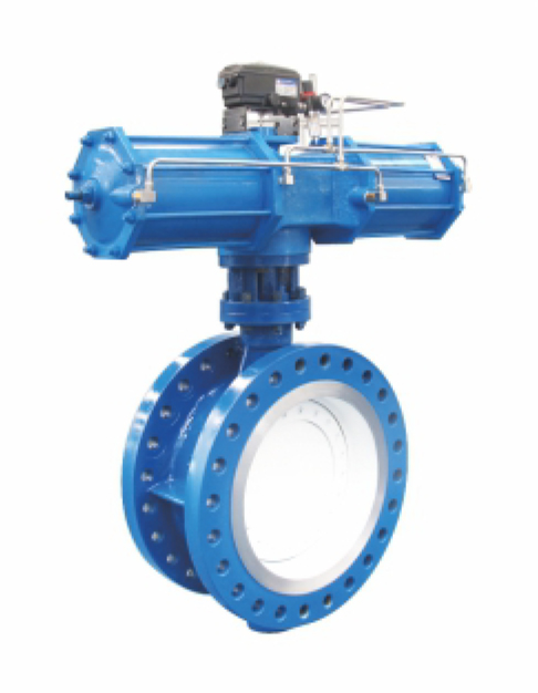 美标气动法兰蝶阀